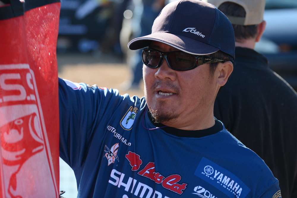 Kota Kiriyama is one of many Elite pros fishing the Southern Opens.