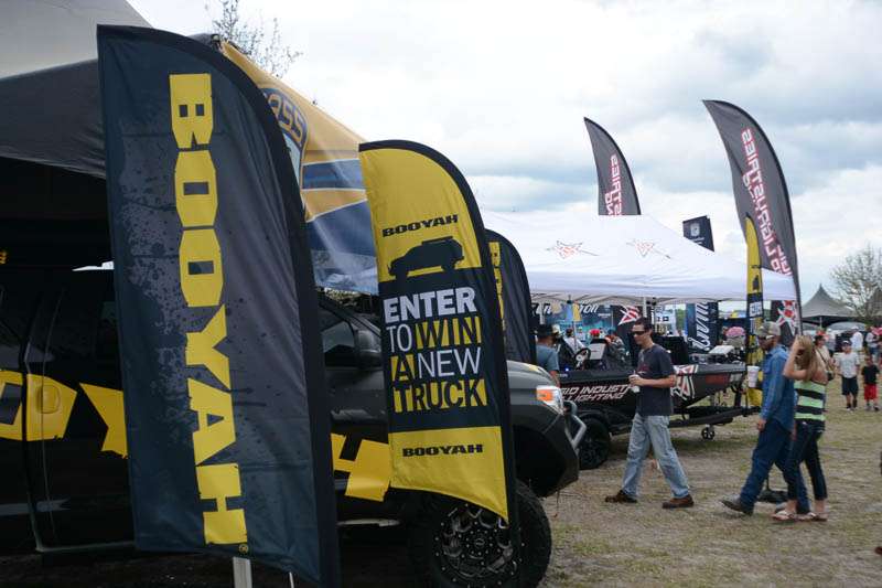 Many fans stopped by to find out how to win a truck from Booyah.