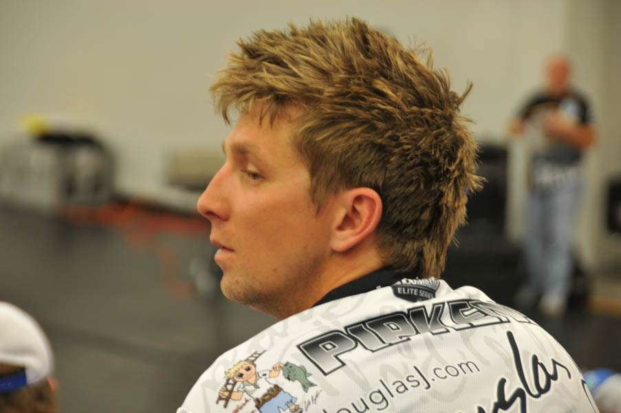 Michigan pro Chad Pipkens with his signature hair style. 