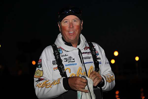 David Walker is happy to be fishing on Day 4.