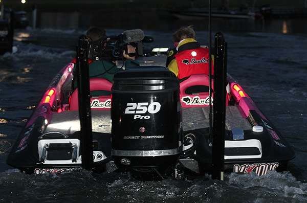 Kevin Short heads out onto Lake Seminole.
