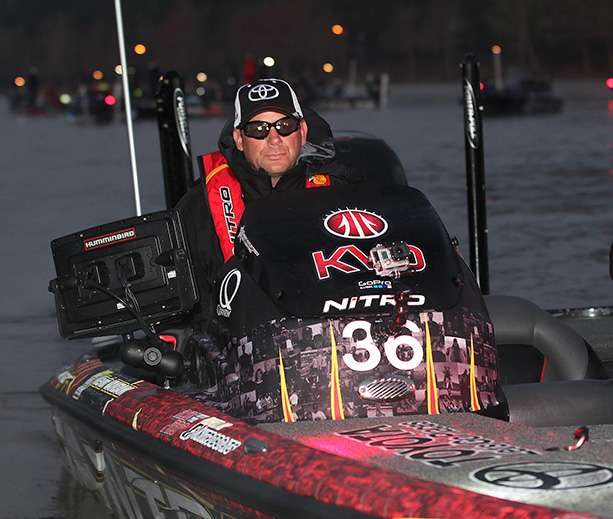 Kevin VanDam is ready to go this morning.
