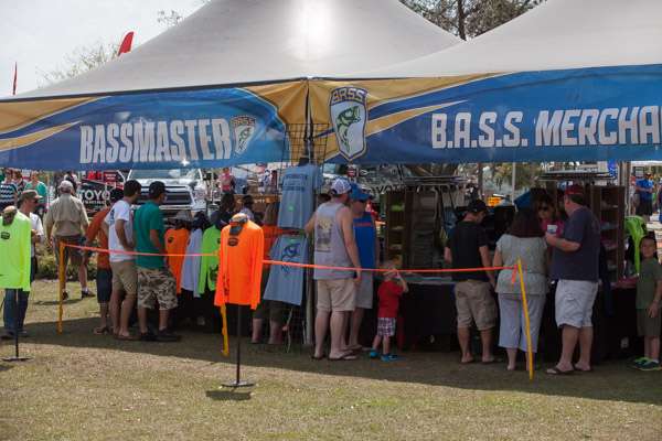 Fans stop by to check out all the B.A.S.S. expo booths.