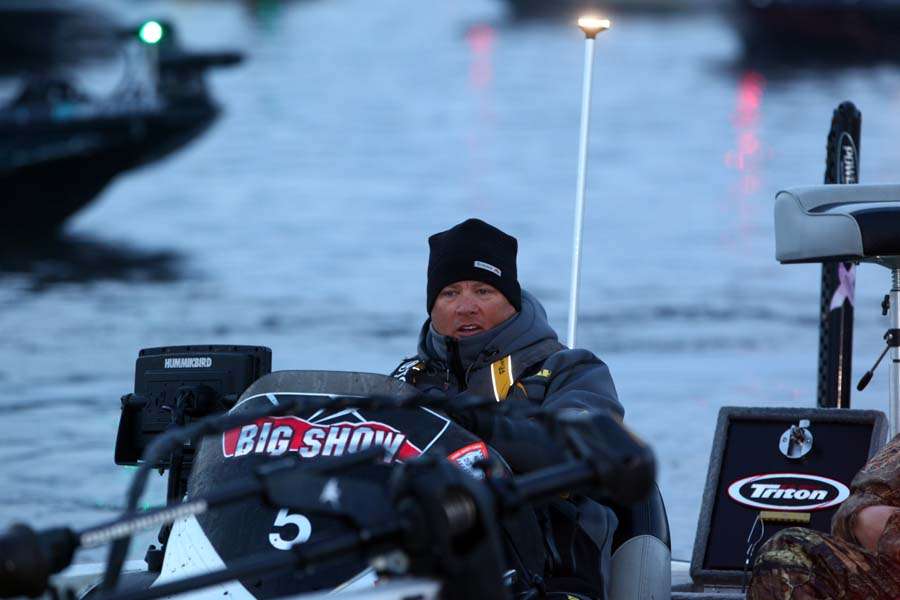 Like his nickname implies, Terry Scroggins is looking for a big show today on Lewis Smith Lake. 