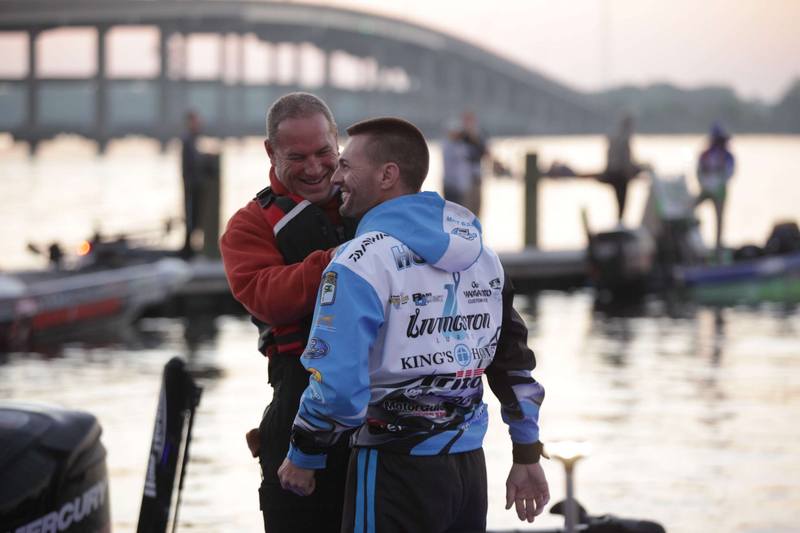 As the Classic champion and Day 1 leader, Randy Howell will have a TV camera on his boat today. 