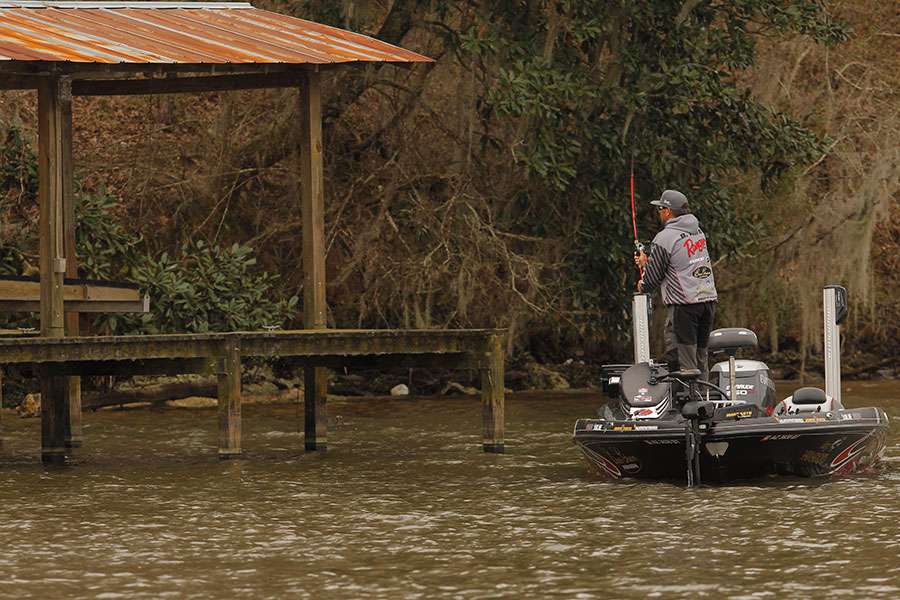 He gets back to fishing.