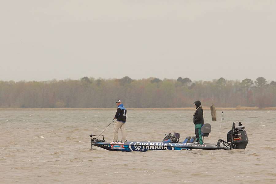 It's a very windy area to fish.