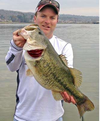 <b>Tim Robinson</b>
10 pounds
Lake Guntersville, Alabama
Strike King Red Eye Shad 1/2oz.