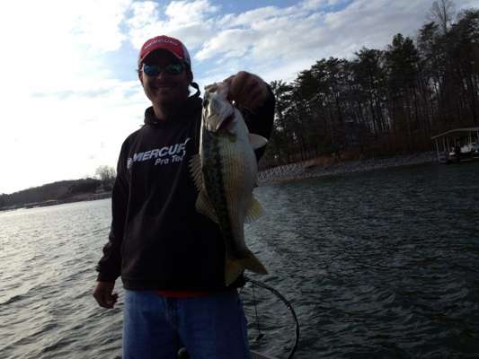 Van Soles' 4 1/2 pound spotted bass.