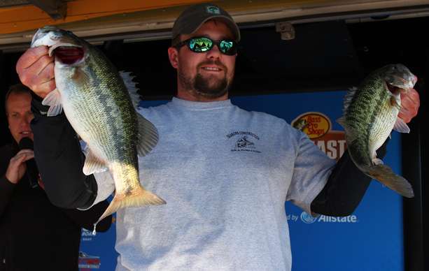 Dustin Seaborn, co-angler (2nd, 15-12)