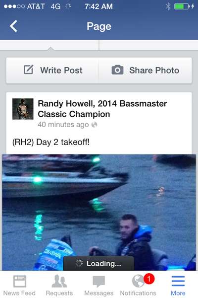 I also post the take-off picture on Randyâs Facebook page â¦