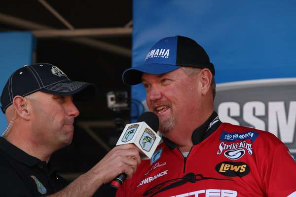 Davis tells Dave Mercer about his struggles on Day 3.