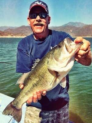 Andy Cremisino caught this 7-pounder in Aguamilpa, Mexico, on a 5-inch pumpkin Senko using a Bass Pro Shops travel rod and Revo SX reel on April 2, 2014.