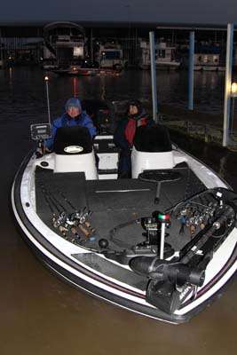David Morton, of Georgia, and Omar De Jesus, of Tennessee, set out for the first day of Southern Divisional competition.
