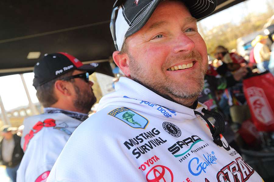Mike McClelland, who took over the lead, had a good day on the water.