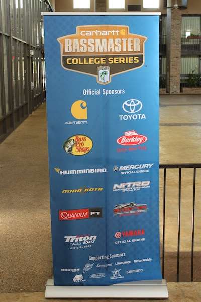 The 2014 Carhartt College Central B.A.S.S. Regional on the Ouachita River made possible by these great sponsors. 