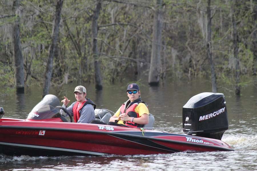Anglers are on the move hoping the rising river will crest today. 