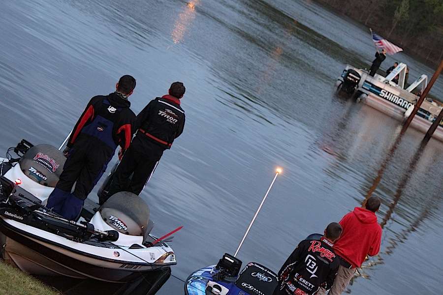 Day 2 begins on the Ouachita River. 