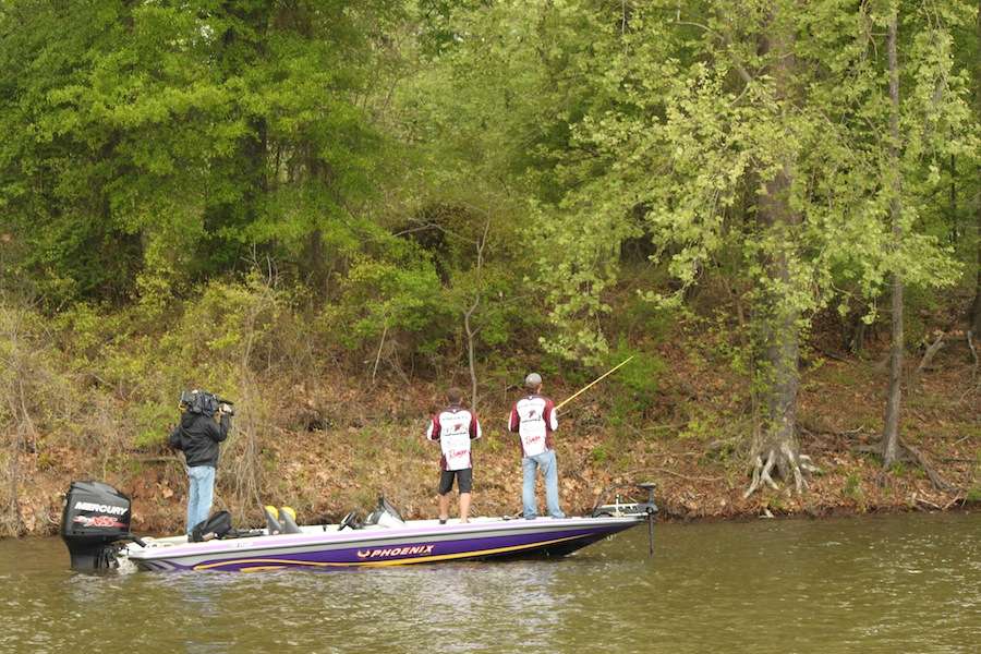 The bank of the Ouachita River is hard to find right now, but for ULM it's within reach. That's one thing that makes this backwater so popular. 