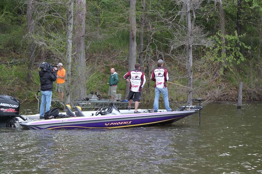 ULM has to contend with local anglers and other college teams for water. 