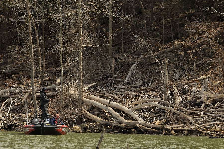 Jared Lintner blends into background.