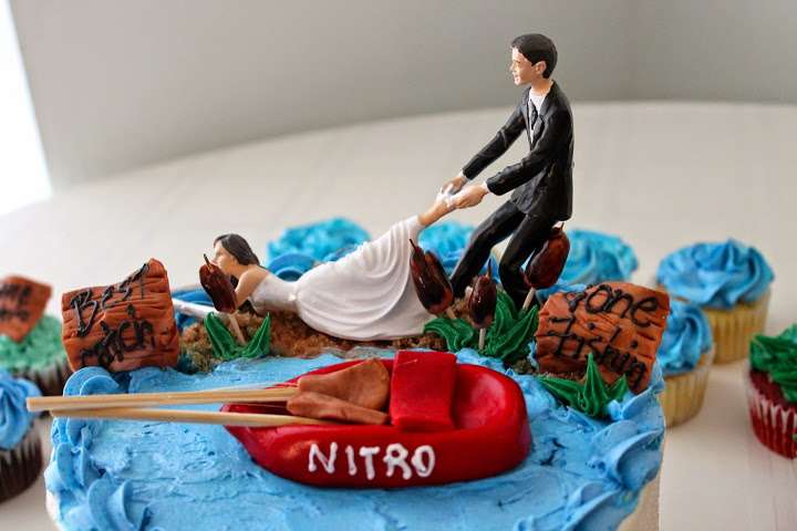 The wedding cake ... notice the 
