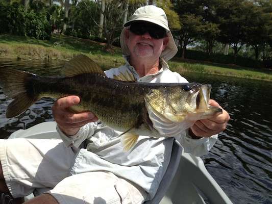 John Hennessy was fishing with his friend Lonny on April 4, 2014, when he caught this one. He was using a junebug trick worm with 12-pound-test line and a 3/16 bullet weight in Weston, Fla., at the Savanna development close to the Everglades. âI hurt my wrist holding the fish for the picture,â explained Hennessy, âbut it was worth it. Her weight is about 8 to 9 pounds.â