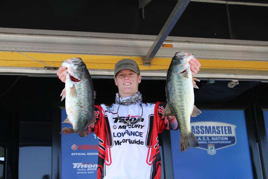 <p>Second-place angler Chase Hancock led Georgia to the top of the state competition.</p>

