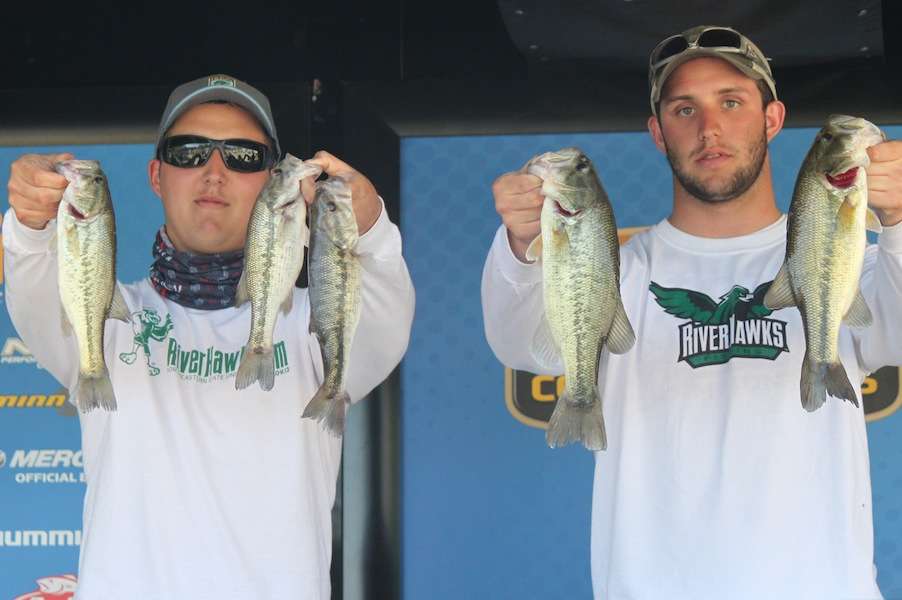 Dylan Duncan and Devin Duncan of Northeastern State University sit in 13th with 6-9.
