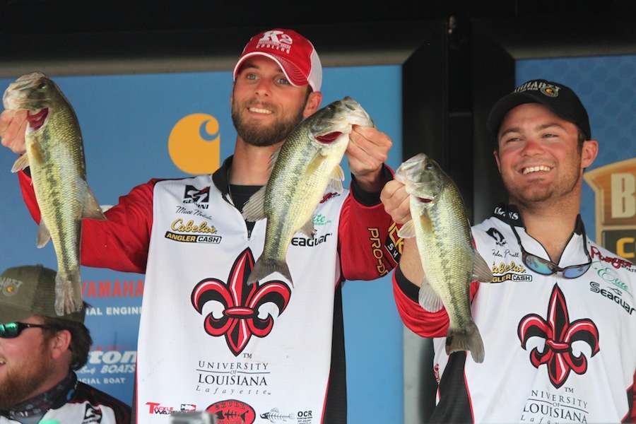 Matthew Nobile and Hayden Pinell of the University of Lousiana - Lafayette finish 31st with 7-12.
