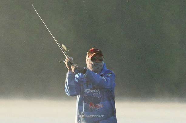 While most would expect Grigsby to be on the bank fishing for bed fish ...