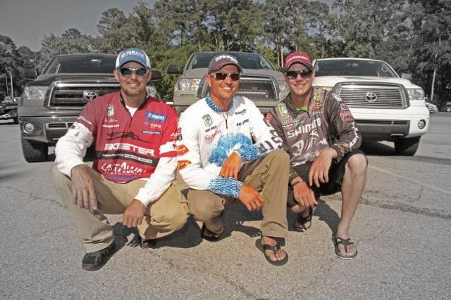 <b>TWO </b>pros he spends the most time with on tour are Marty Robinson and Jonathon VanDam. He and Marty have been roommates for 12 years, which encompasses their entire pro careers; they are extremely close friends. 