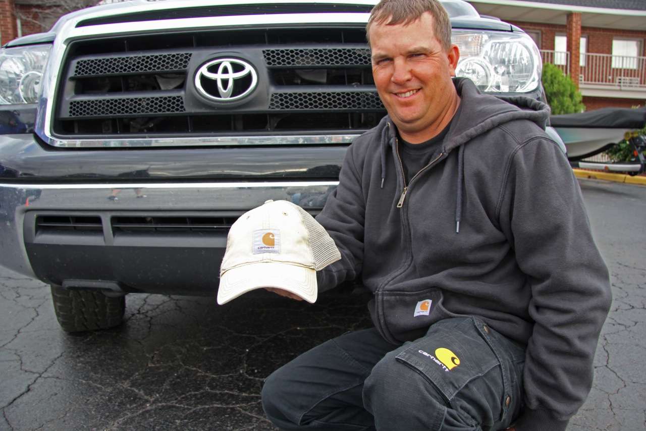 <b>Three</b> pieces of Carhartt clothing we found Florida pro Cliff Prince wearing in his hotel parking lot. 1) black cargo pants; 2) a lined hoodie; 3) a very, very, sun-bleached hat. âIâm not sponsored by Carhartt, and I wasnât trying to be a fashion model,â laughed Prince. âI just love their clothing, and this particular hat has become my good luck hat in practice â I wear it just about every day of practice.â 