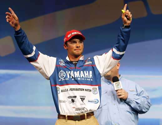 3. Who were some of your earliest fishing heroes?
I'd have to say Jeremy Tripp, the guy who took me bass fishing the first time. I didn't have any specific professional fishing heroes growing up. I looked at all of them as heroes. I have a lot of respect for Mike Iaconelli and his passion for the sport and the way he's himself. He brought a different light to the industry through his personality.
