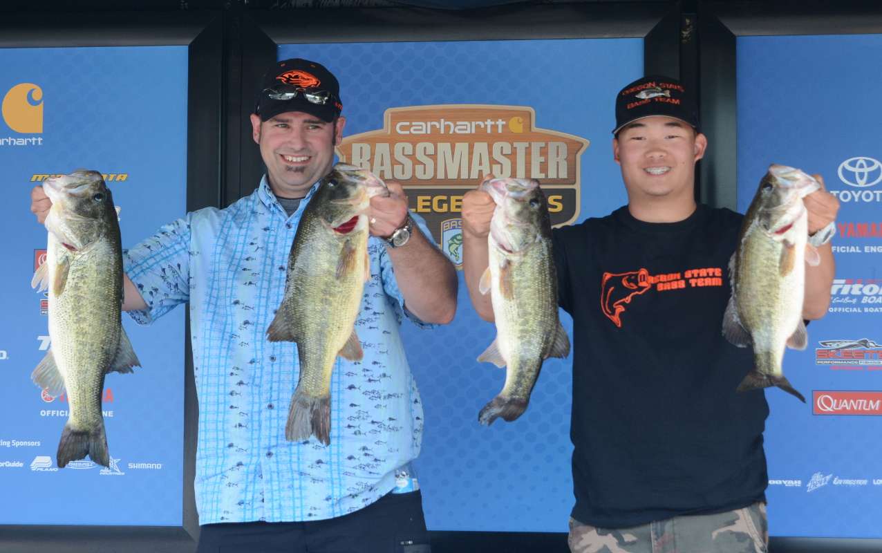 Erik Strickler and Brandon Hua, Oregon State University, 18-12, ninth place