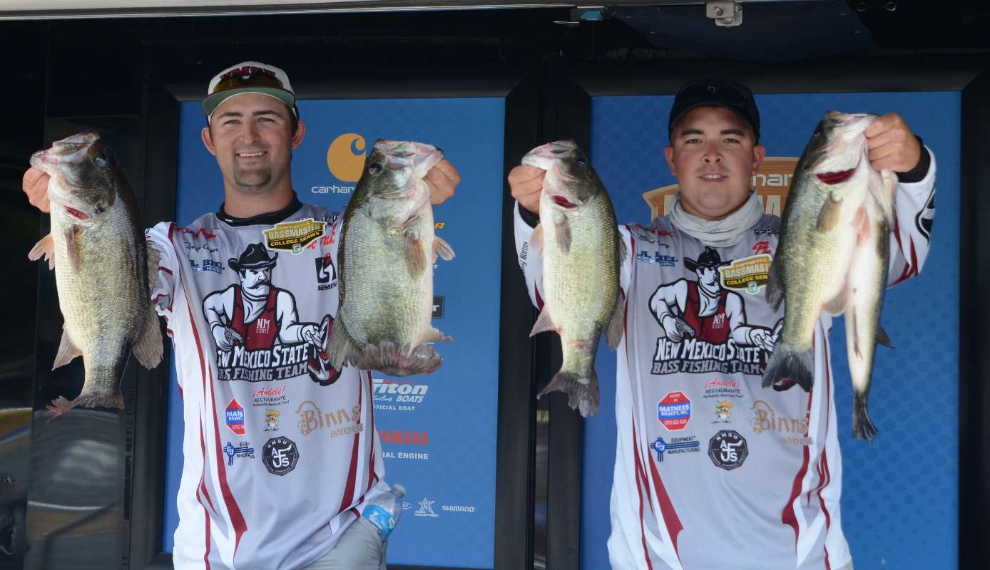 Tanner Cooper and Memo Nunez, New Mexico State University, 22-2, fourth place