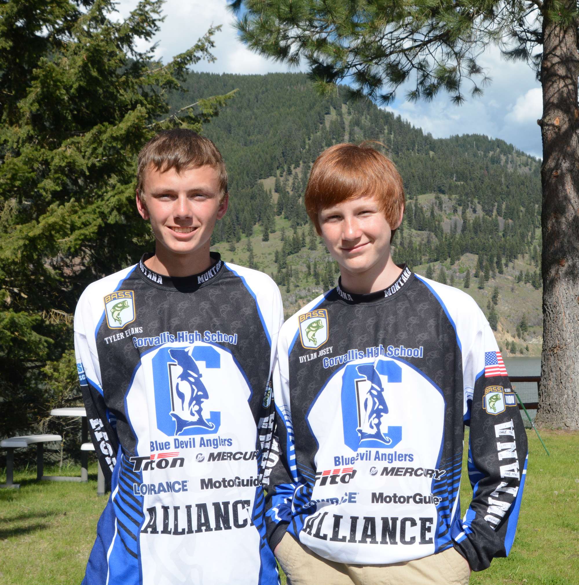 Montana B.A.S.S. High School competitors Tyler Evans and Dylan Josey