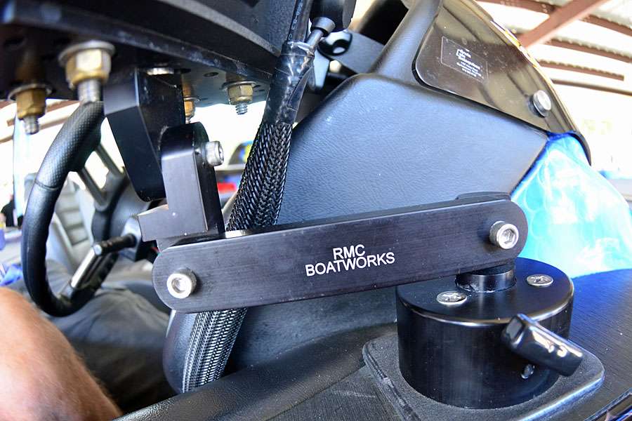 RMC Boatworks' Shock Lock is rock-solid on the water and easily removed when you take your electronics in the hotel for the night.