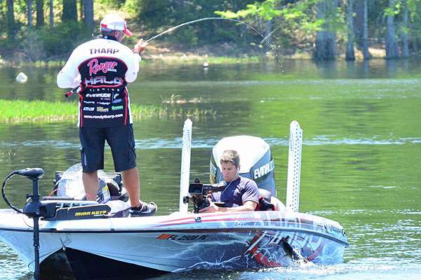 ...but it didn't stand much chance against Tharp's braided line.