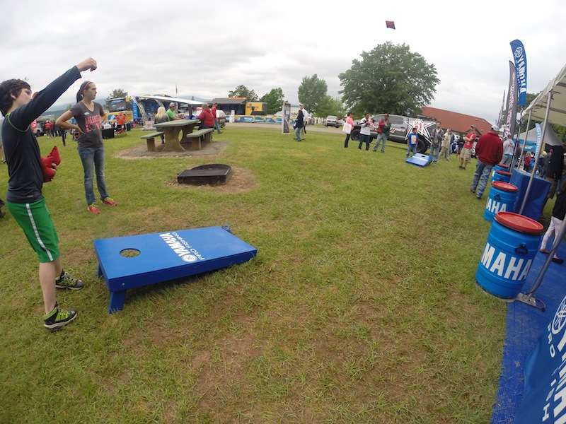 Get in on the bag toss. 