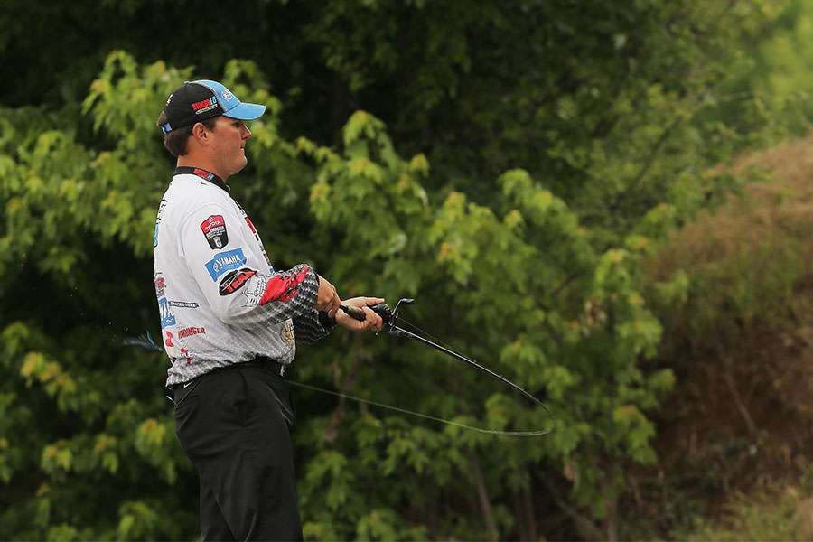 Elite Series pros gave it their all on the final day of competition at Lake Dardanelle. Here's Cliff Crochet who finished in 7th place.