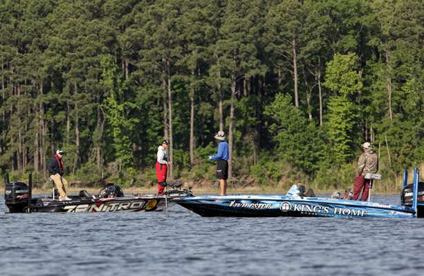 Edwin Evers and Randy Howell were fishing the same area on Day 1. 