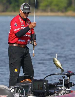 After a short delay, Prince was back to catching bass. 