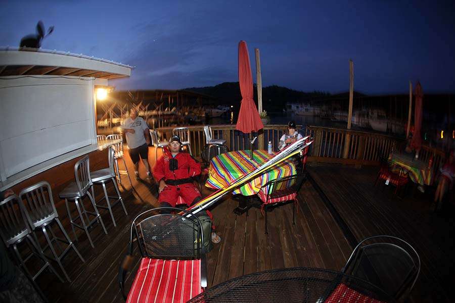 The marina store is the place to relax before a big day of fishing on Douglas Lake. 