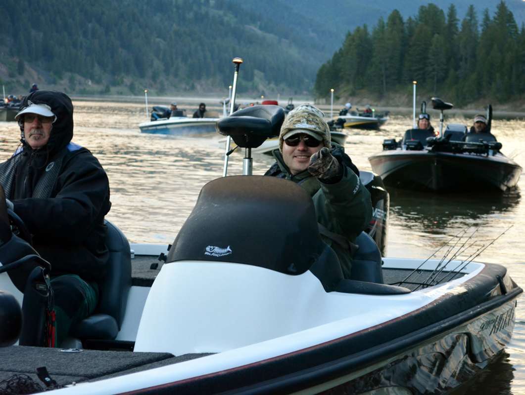 Pitbull is ready to fish.
Trevor Scott (CO) and Dwayne Gregory (AZ)