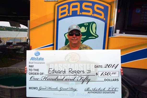 Edward Rogers, co-angler (12th, 14-15)