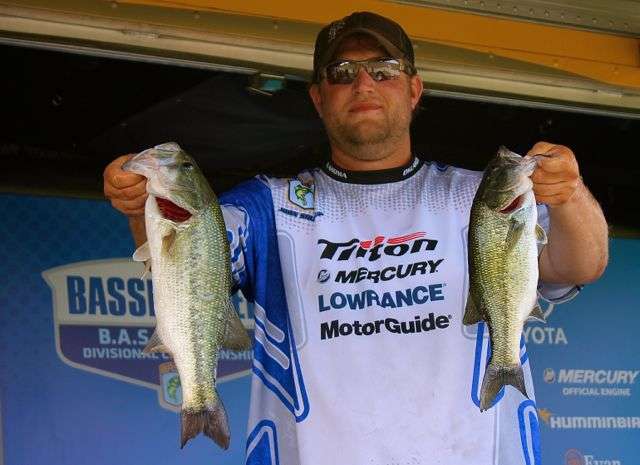 In 12th place after Day 2 of the B.A.S.S. Nation Central Divisional on Oklahomaâs Lake Eufaula is John Soukup, of Agra, OK. He caught 8 pounds, 8 ounces on Thursday, to bring his two day total to 18 pounds.