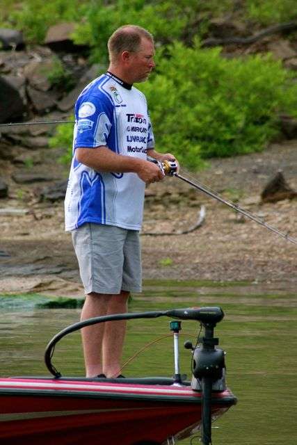 It didnât take long for the camera boat to find Oklahoma angler Jason Buller, because he was fishing â¦
