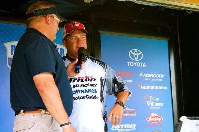 In 11th after Day 2 is Kansas B.A.S.S. Nation angler Chris Torkelson, who caught 5-7 Thursday for a total of 18 pounds.