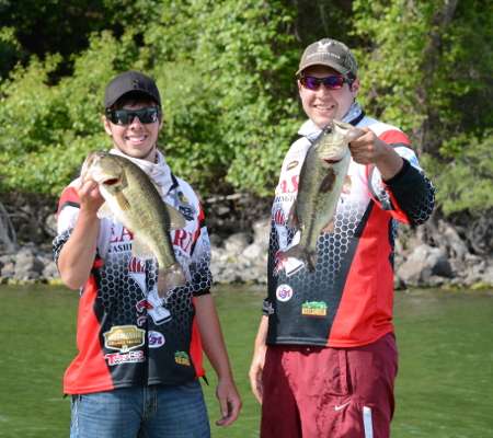 When the college competitors arrived, they caught some nice bass, too â¦